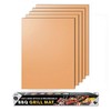 JOKBEN Copper Grill Mat, 5-Pack Heavy Duty Magic BBQ Grill