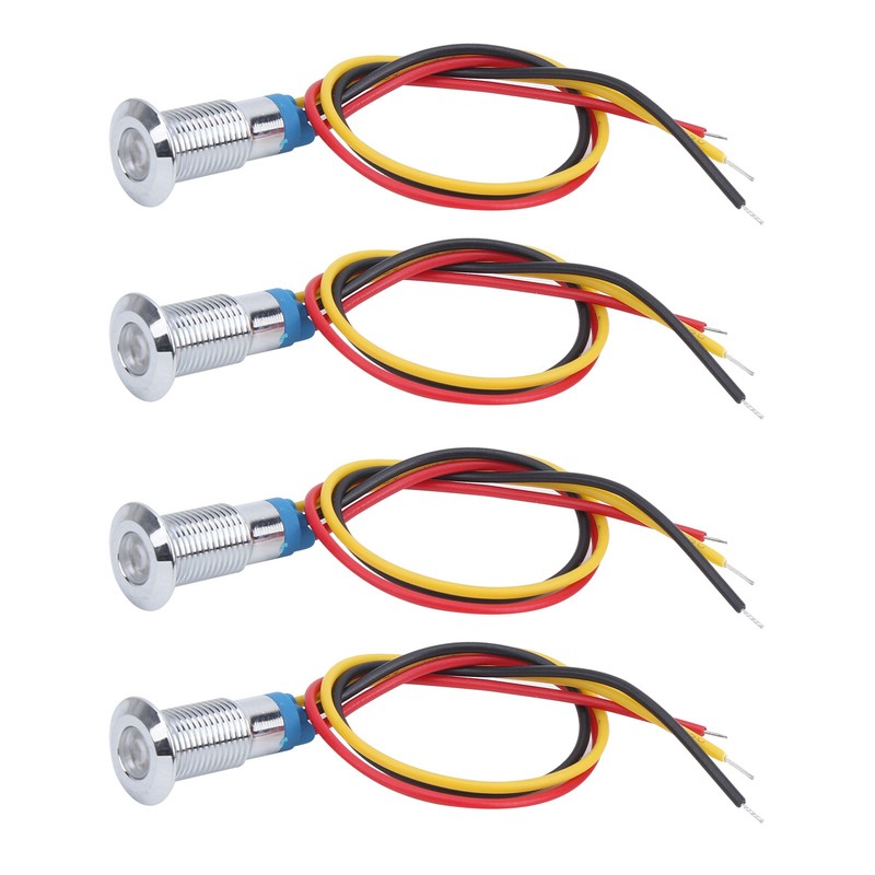4 Set LED Indicator Light Common Cathode Lamp Industrial Control