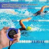 Sports Stopwatch Timer Lap Split Digital Stopwatch with Clock Calendar
