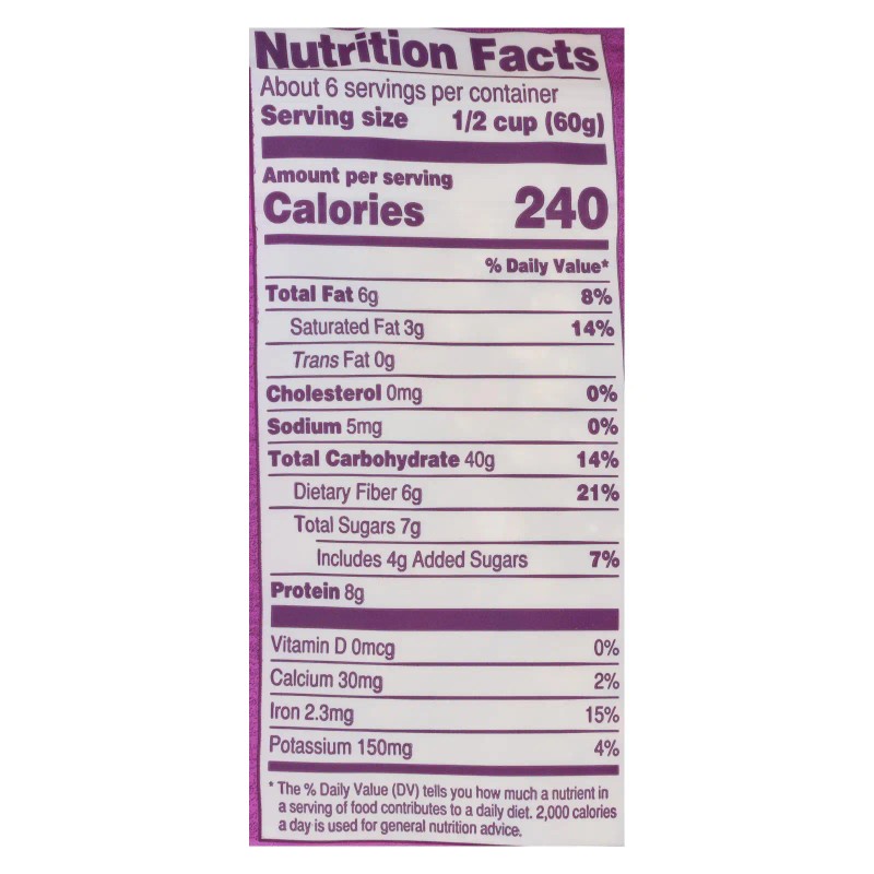 UD_Seven Sundays Breakfast Cereal Blueberry Chia Buckwheat Muesli Case of