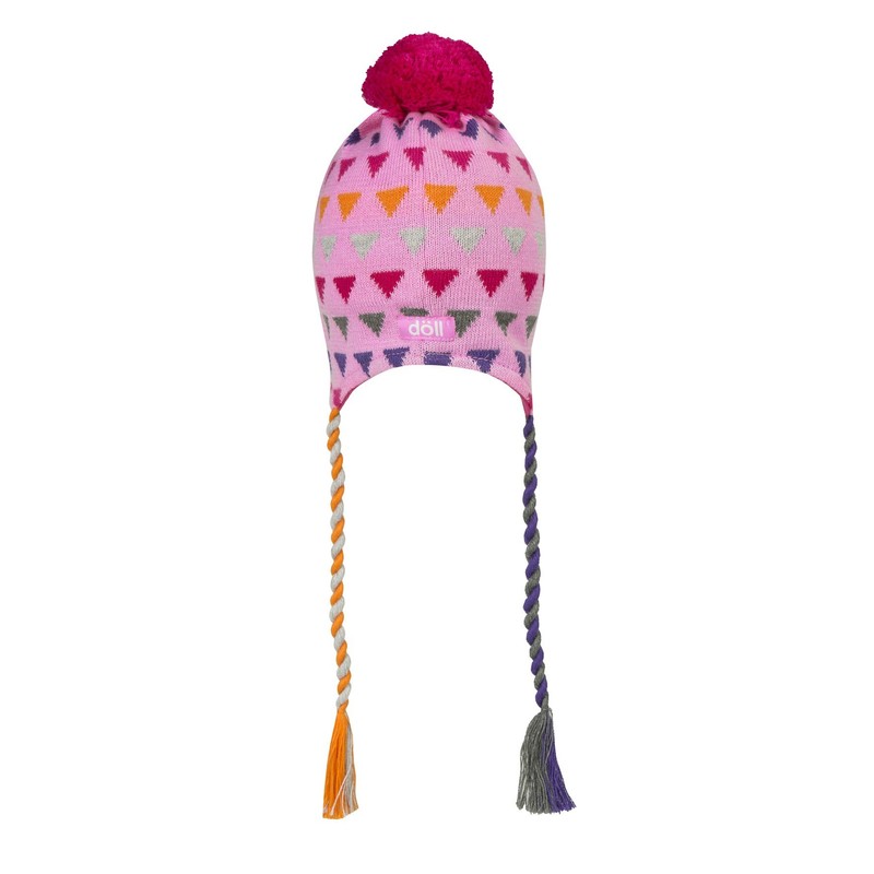 Döll Unisex Inca Hat Knitted Hat, Red (Cyclamen 2102)