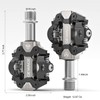 GEWAGE Click Pedals MTB Pedals - CNC Machined Aluminium, Double-Sided
