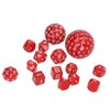 15pcs Complete Polyhedral Dice Set Acrylic D3 to D100 Spherical