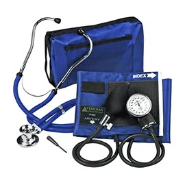 Veridian Adult Blue Reusable Aneroid/Stethoscope Set 2-Tubes 02-12602 1 Each