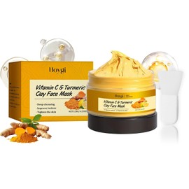 Turmeric Vitamin C Clay Mask suitable for dark spots and dull skin Deep cleansing and moisturizing skin care that can remove blackheads and pores and improve uneven skin tone 4.23 oz Green Tea，Eggplant，Dead / 다크 스팟과 칙칙한 피부에 적합한 강황 비타민 C 클레이 마스크 블랙헤드와 모공을 제거하고 고르지 않은 피부 톤을 개선할 수 있는 딥 클렌징 및 보습 스킨케어 4.23온스 Green Tea，Eggplant，Dead