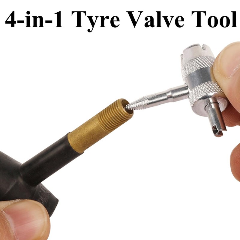klahh 2 Pcs Tyre Valve Repair Tool 4 in 1