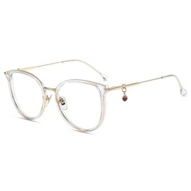 Firmoo Blue Light Blocking Glasses for Women, Round Anti Glare Computer Glasses for Screens