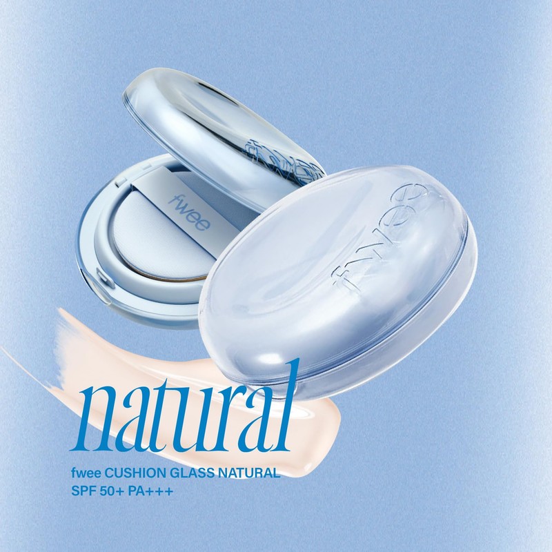 fwee Fee Cushion Glass Natural SPF50+ PA+++ Cushion Foundation Foundation
