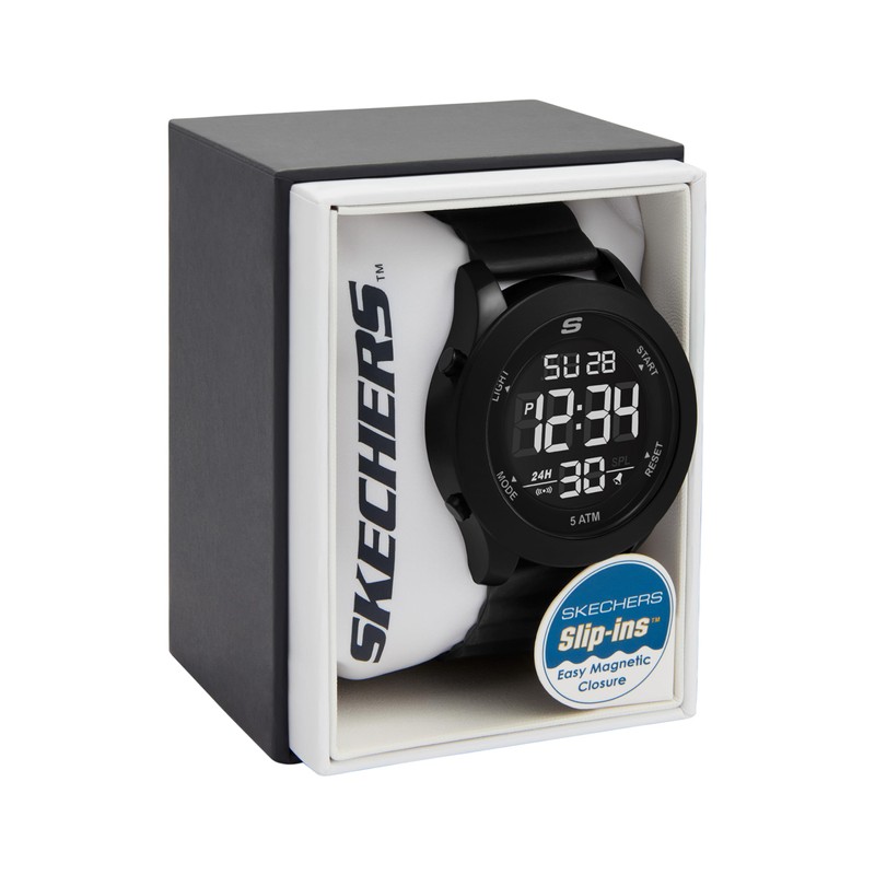 Skechers Rosencrans SR5224 Men's Watch, Black, Black