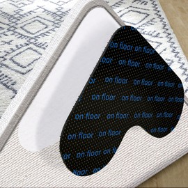 LISERV Non-Slip Mat for Carpet, 16 Pairs of Double-Sided Carpet Non-Slip Underlay Keeps Corners Flat, Removable and Reusable Non-Slip Pads for Easy Carpet Cleaning