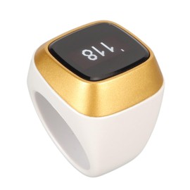 Hand Tally Counter Count Clicker, Bluetooth Counter for , 0.49in Screen, Electronic Counting Finger for Sport Casino Event School Training Activities (White)