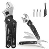 Multitool, 14-in-1 Adjustable Wrench with Screwdrivers, Knife, Saw, Pliers, Ferro