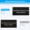 PATIKIL 3x2 Inch Anodized Aluminum Sheet Metal, 6 Pack Laser