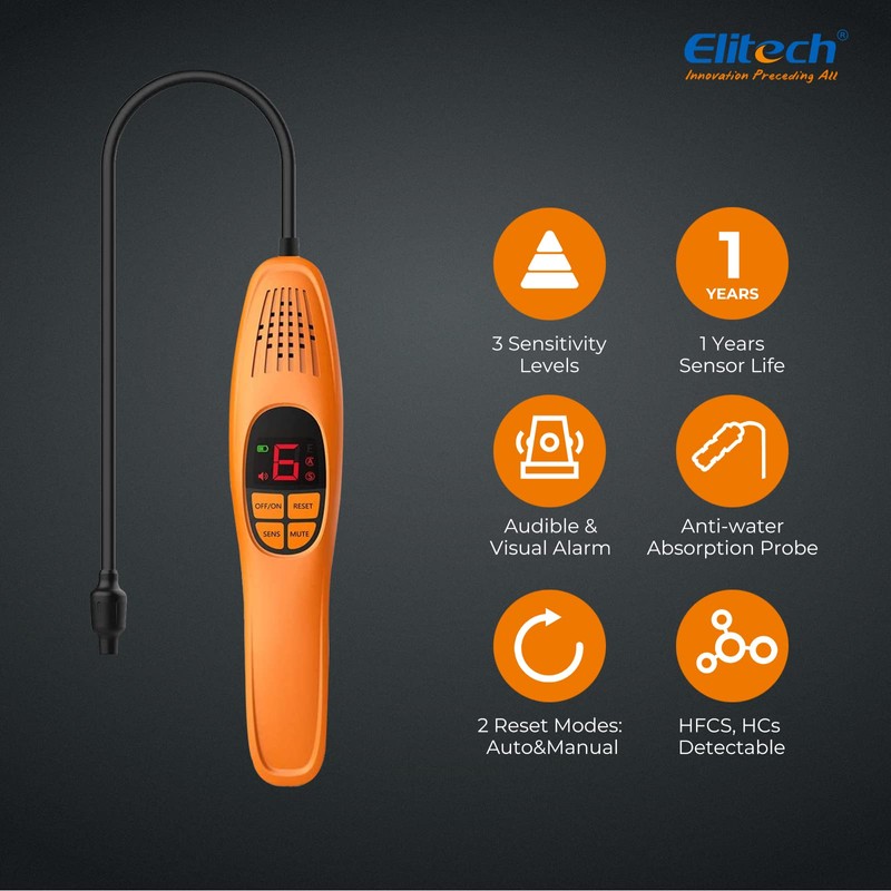 Elitech Refrigerant Leak Detector, Freon Leak Detector, Freon Sniffer Automotive