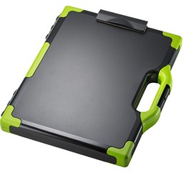 Officemate Carry All Clipboard Storage Box, Letter/Legal Size, Black & Green (83325)