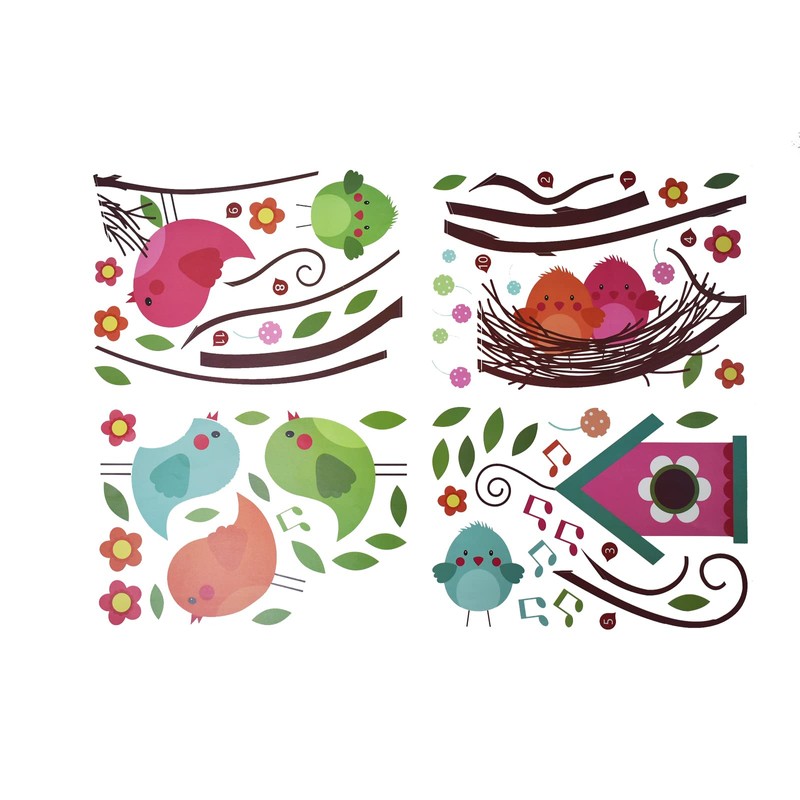 Maydahui Wall Sticker, Plants, Birds, Trees, Branches, Stylish, Wallpaper, Stickers,