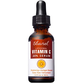 Ebanel 20% Vitamin C Face Serum with Hyaluronic Acid,1oz Max Strength Anti-Aging Anti-Wrinkle Ascorbic Acid Facial Serum Antioxidant with Collagen for Dark Spot,Fine Line,Skin Brightening and Firming
