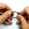 TUNUKE Ti Titanium Ring, Keychain, Key Ring, Key Hook, Carabiner,