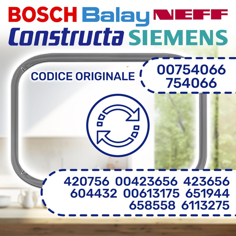 Oven Door Seal 450x340 mm with the Original Code 00754066