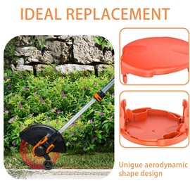 Txdzking 4 Strimmer Spool Line 1 Caps Compatible with Flymo Contour 500E Mini/Multi/Power Trim Grass Trimmer,Strimmer Spool for Flymo FLY021/513937191 Spools