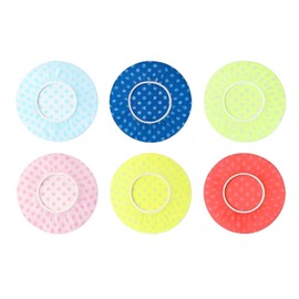 (Pack of 6) Shower Cap Waterproof Girl Shower Hat Breathable Bathing Cap Lightweight Elastic Shower Hat Suitable for Ladies Girls Kids Spa & Hair Salon Kitchen Cooking Cleaning Home Accessories