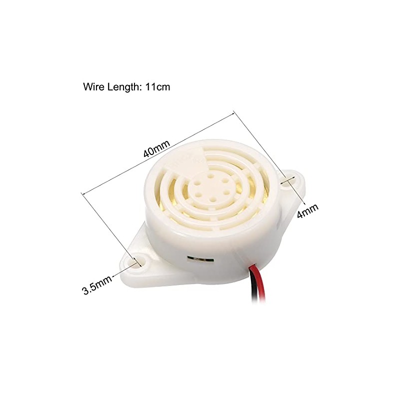 sourcing map DC 3-24V Active Electronic Buzzer Alarm Continuous 90dB