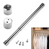 Adjustable Clothes Rail, No Drilling, Extendable Clothes Rail for Cupboard,