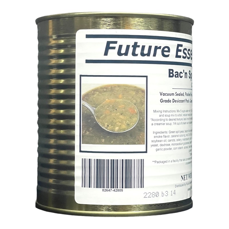 1 Can of Future Essentials Canned Bacon Split Pea Soup