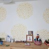 Large Flower Stencils for Painting Dahlia Flower Stencils for Walls