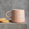 Danica Studio Pink Imprint Ceramic Mugs 14 oz
