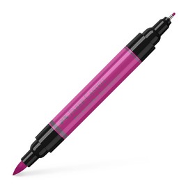 Faber-Castell Art & Graphic Pitt Artist Pen Dual Marker India Ink, Middle Purple Pink, Single Pitt Pen, For Art, Craft, Drawing, Sketching, Home, School, University, Colouring