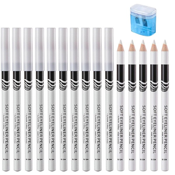 15Pcs White Eyeliner Pencils White Eye Pencil Set Eye Liner