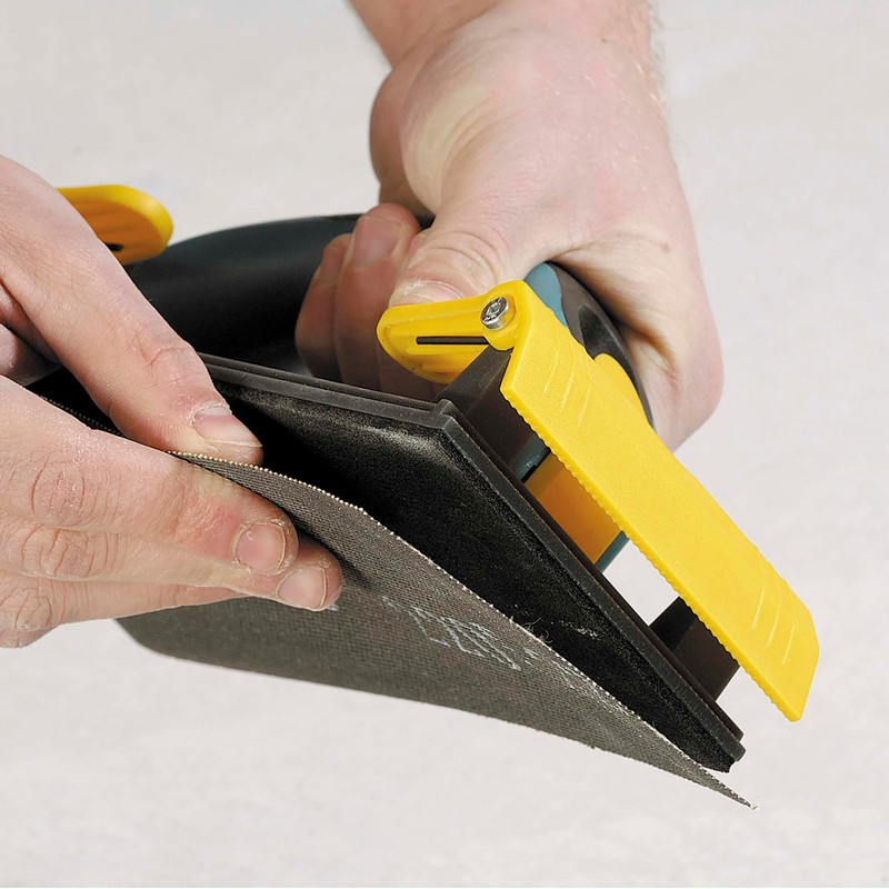wolfcraft Hand-Held Sander for Plasterboard I 4056000 I for controlled,