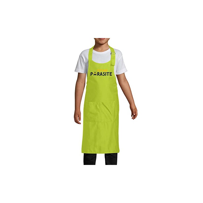 Fabulous Kinderschürze 2 Taschen Küche Grün Future Parasite Parasit Humor