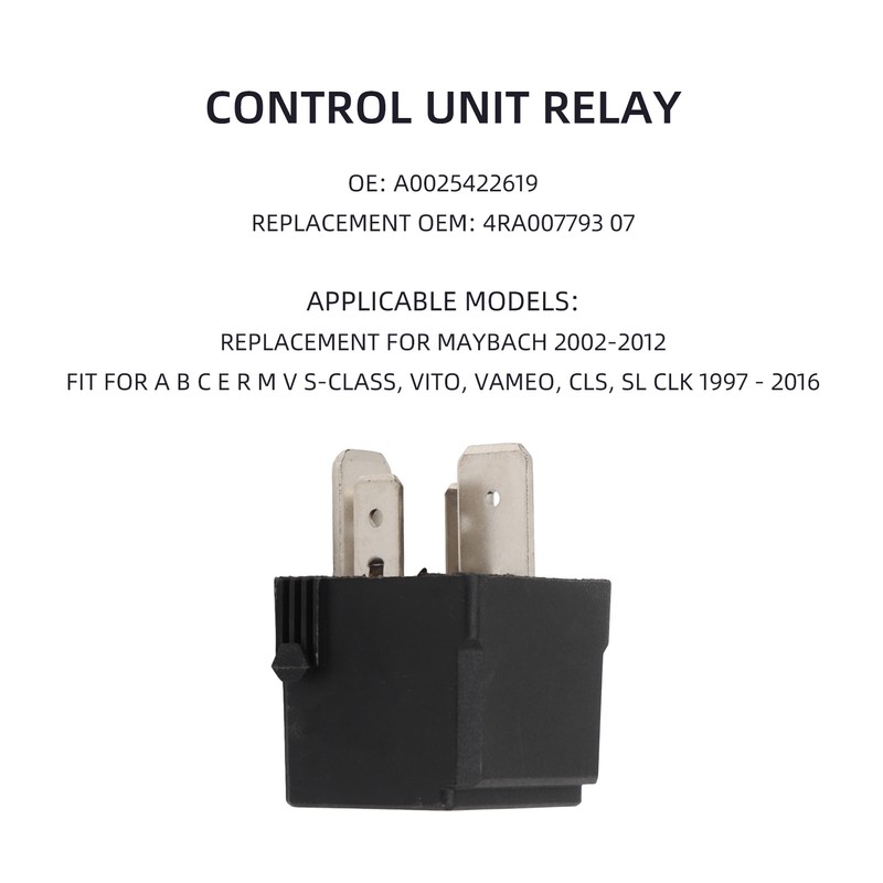 Control Unit Relay A0025422619 Compact Structure Precise Fit For A