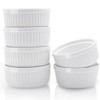 Nuwave Ceramic Ramekins 8 oz, Set of 6, Elegant Classic