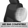 BDK PolyPro Car Seat Covers Full Set in Charcoal on