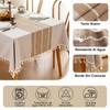 7CDXD Manteles para Mesa Rectangular,Mantel Rectangular,Mantel de Lino Tela rústica