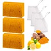 JAYSUING 3PCS Turmeric & Kojic Acid Brightening Soap, Kojic Acid