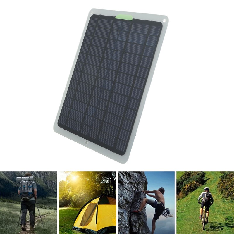 Mini Solar Panel Kit 22W With Bracket 12V OBD Battery