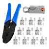 Crimping Tool BNC + Coaxial Cable Stripper + 10 BNC