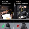 Coverado Backseat Car Organizer, Nappa Leather Car Seat Organizer with