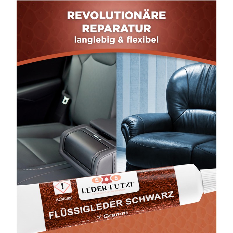 Leder-Futzi Liquid Leather Repair Cream [7g] - Ideal Solution for