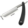 Union Razors SR3 Straight Edge Razor with Smooth Black Handle