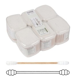 Square tube tornado cotton swabs 350 pieces 6p set