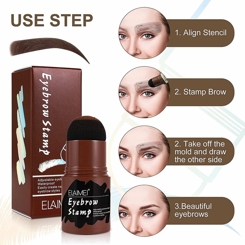 Eyebrow Stamp Waterproof, Eyebrow Stamp Kit, Eyebrow Stencil Design Kit,