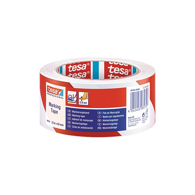 tesa 60760 Red And White Hazard Warning Floor And Lane