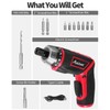AVID POWER Electric Screwdriver Set Rechargeable 4V Cordless Screwdriver Kit