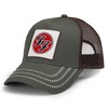 Amplified Trucker Baseball Cap with Adjustable Snapback Closure, Breathable, Foo