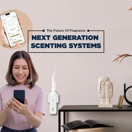 Plug in Scent Diffuser, Essential Oil Plug in Wall Diffuser Automatic Air Freshener Dispenser, Waterless Aroma Diffuser Home, Bathroom, Office, Spa - Fragrance Oil NOT Included (White)